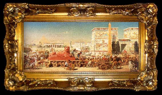 framed  Poynter, Sir Edward John Israel in Egypt, ta009-2